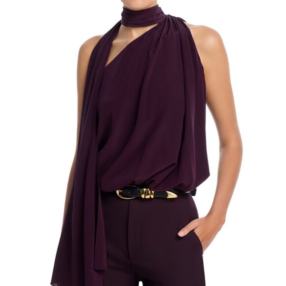 NWT A.L.C. Women's Celeste Top - Deep Plum - Picture 6 of 6
